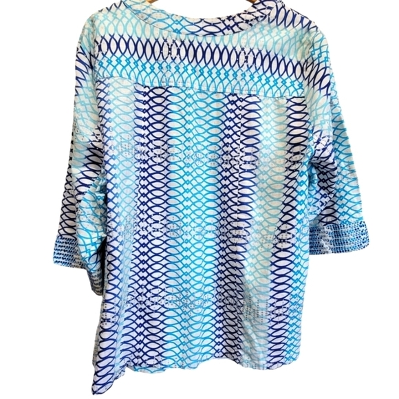 2X MAGGIE BARNS Linen Blend Geometric Rhinestone  Open Front Blazer - Picture 2 of 8